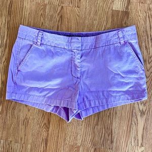 J Crew Purple Chino Shorts